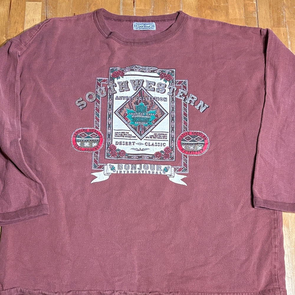 Vintage Graphic Crew Neck Sweater